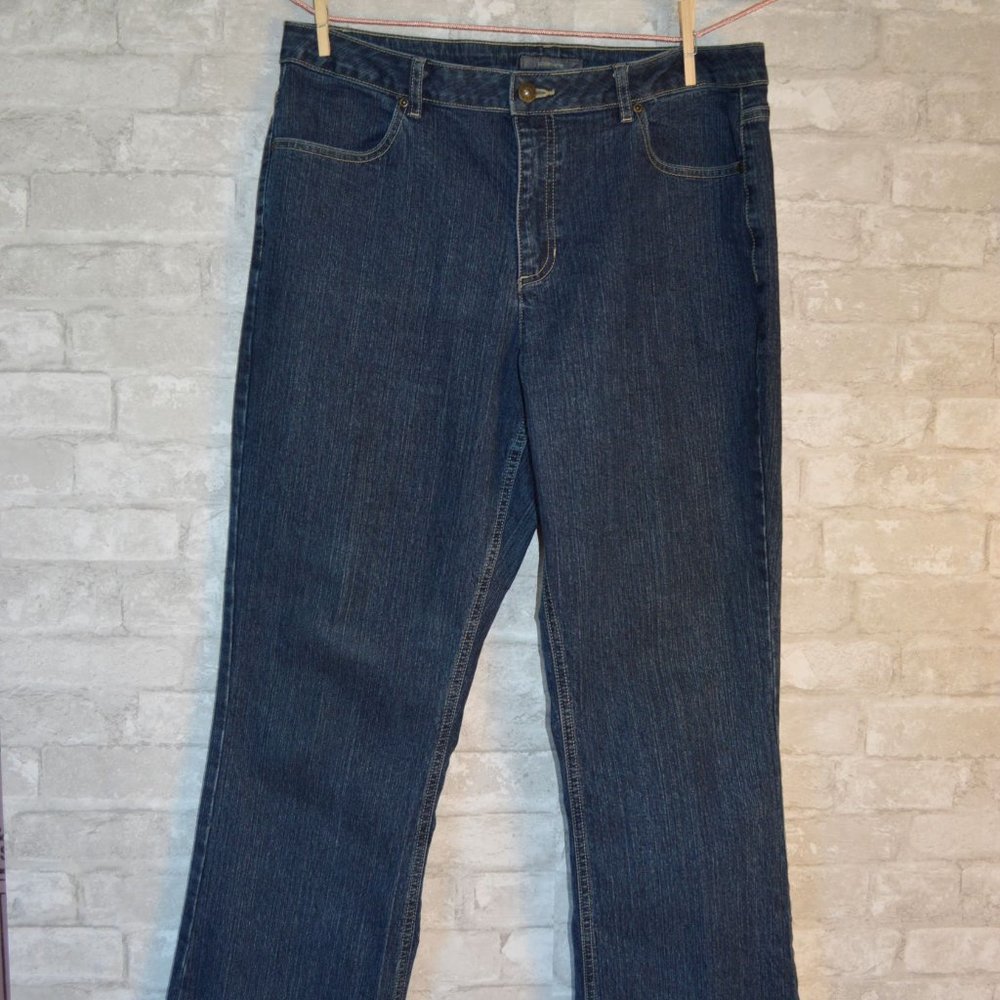 Liz Claiborne, Dark blue boot cut jeans, Women's size 12
